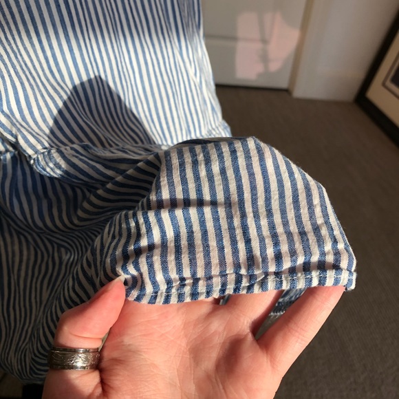 Old Navy blue and white striped sundress - Picture 5 of 6